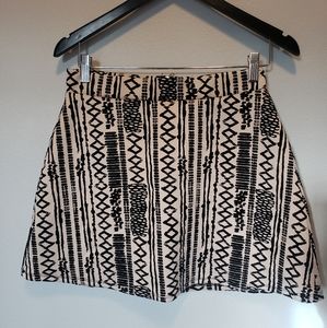 B Jewel aztec mini skirt